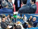 بازدید دکتر بهاری فر از غرفه بیمه حکمت صبا در ششمین نمایشگاه توانمندی های صادراتی ایران