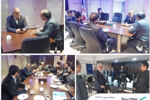 بازدید مدیرعامل بیمه سینا از شعبه قزوین بازدید مدیرعامل بیمه سینا از شعبه قزوین