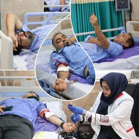 اهدای خون راهی برای پیوند کارکنان مجتمع پتروشیمی شهید تندگویان با جامعه اهدای خون راهی برای پیوند کارکنان مجتمع پتروشیمی شهید تندگویان با جامعه