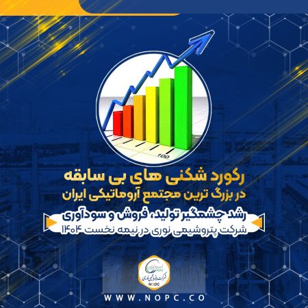 رکورد شکنی های بی سابقه در بزرگ ترین مجتمع آروماتیکی ایران/رشد چشمگیر تولید، فروش و سودآوری نوری در نیمه نخست ۱۴۰۴