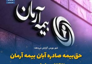 حق‌بیمه صادره آبان بیمه آرمان ۳۹۷ میلیاردرسید