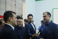 بازدید معاون علمی و فناوری رئیس جمهور از غرفه بیمه البرز در نمایشگاه پتروشیمی