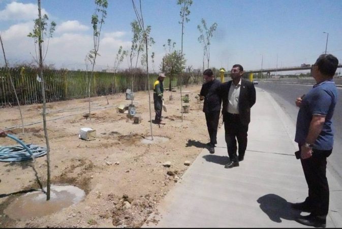 نهضت سبز در حاشیه عملیات عمرانی میدان فتح