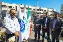 اهتزاز ابرپرچم ایران در میدان بهارستان